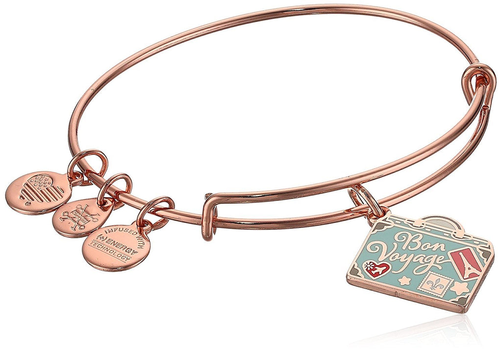 Alex and Ani Color Infusion, Bon Voyage EWB, Shiny Rose, Expandable