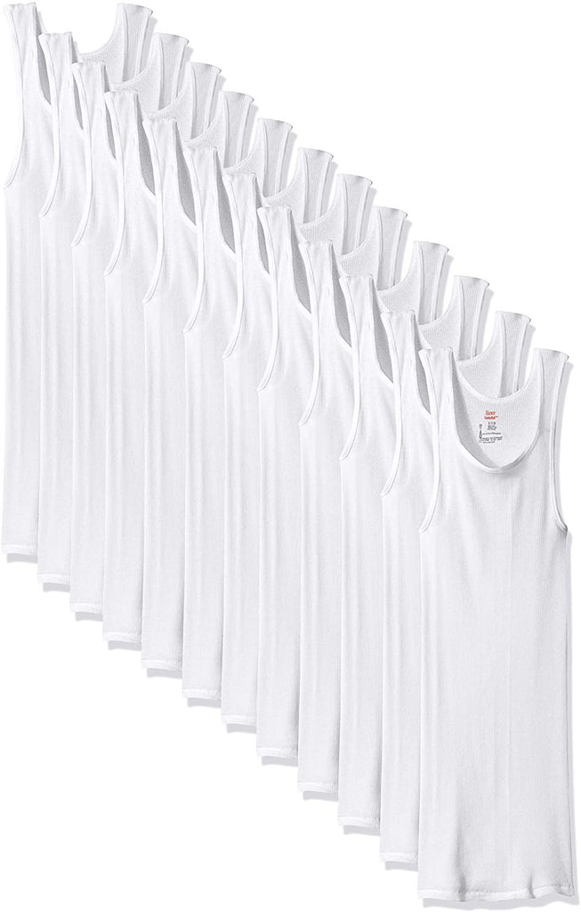 Hanes Men's 6-Pack ComfortSoft Moisture Wicking Tagless Tanks