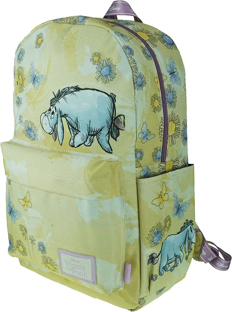 KBNL Classic Disney Winnie The Pooh Backpack with Laptop Compartment for School, Travel, and Work, Multicolor (A22208-WTP)