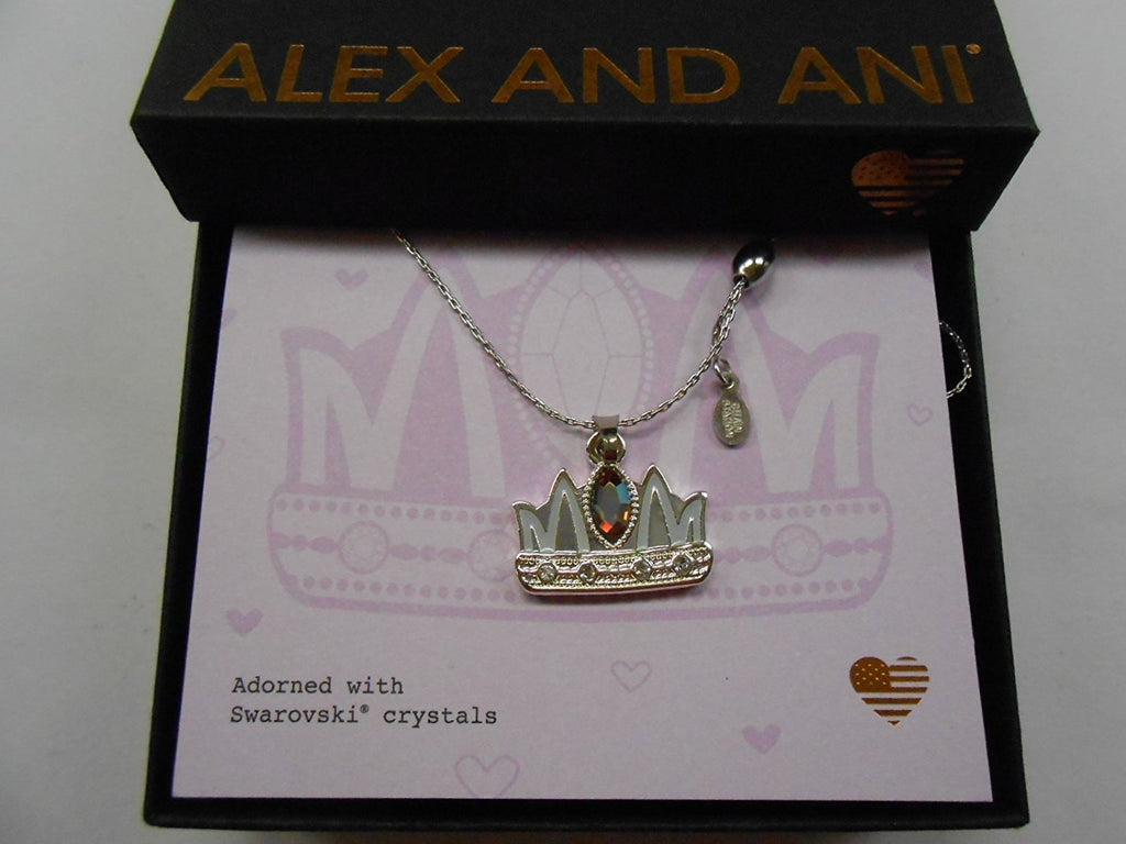 Alex and Ani Queen Mom Necklace Expandable 32" Shiny Silver