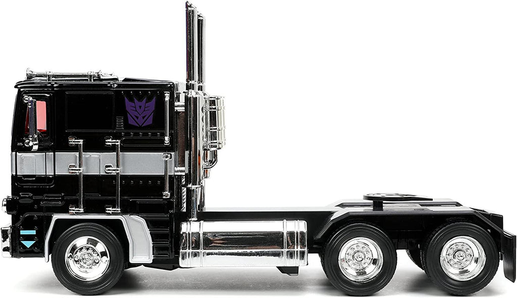 Jada Toys Transformers G1 1:24 Nemesis Prime Die-cast Car, Toys for Kids and Adults , Black