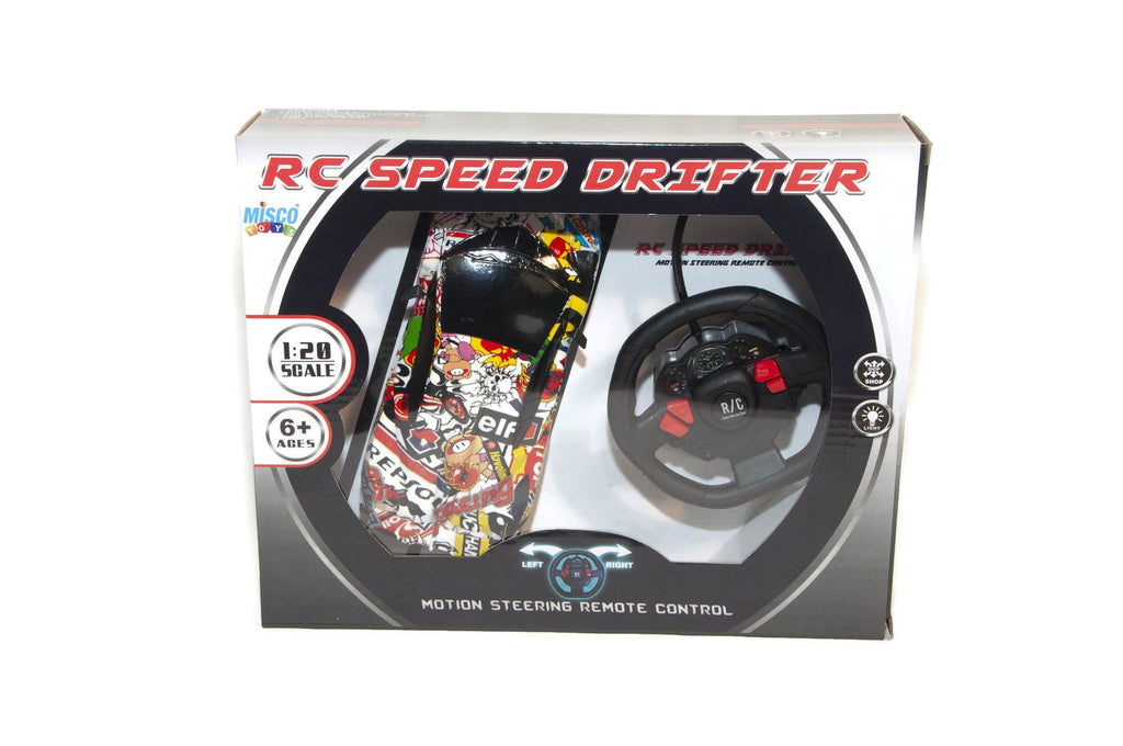 Remote Control Car Speed Drifter with Motion Steering Wheel Vehicle 1:20 Scale