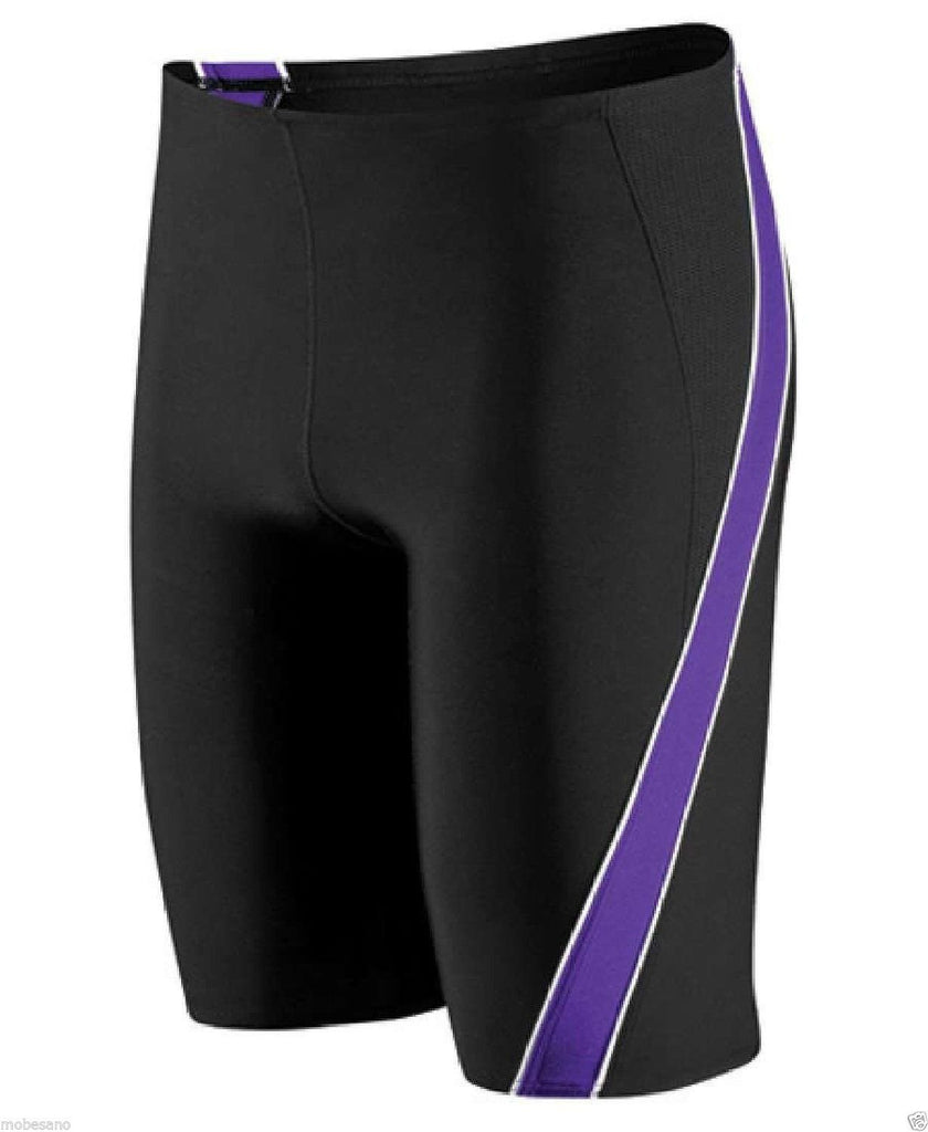 Speedo Boys Mercury SPL Jammer Swimsuit Waist BLK/PURPLE Sizes 20-28