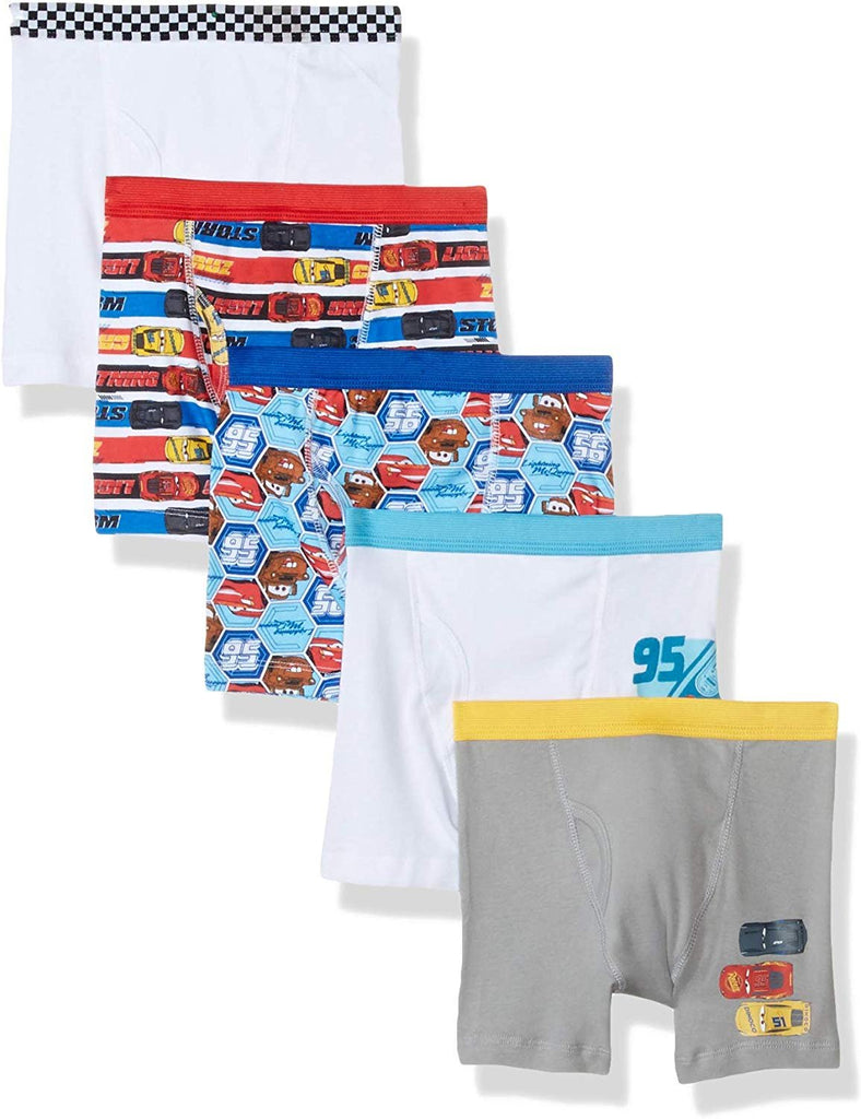 Disney Cars Toddler Boys' 5-Pack Boxer Briefs Underwear Lightning