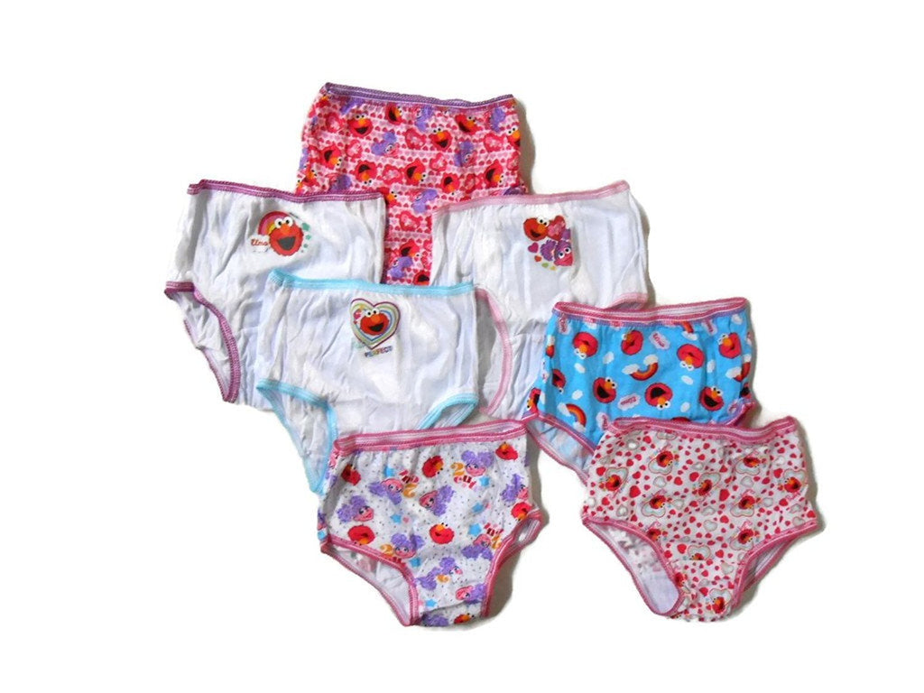 Sesame Street Girls Elmo Toddler 7pk Panty