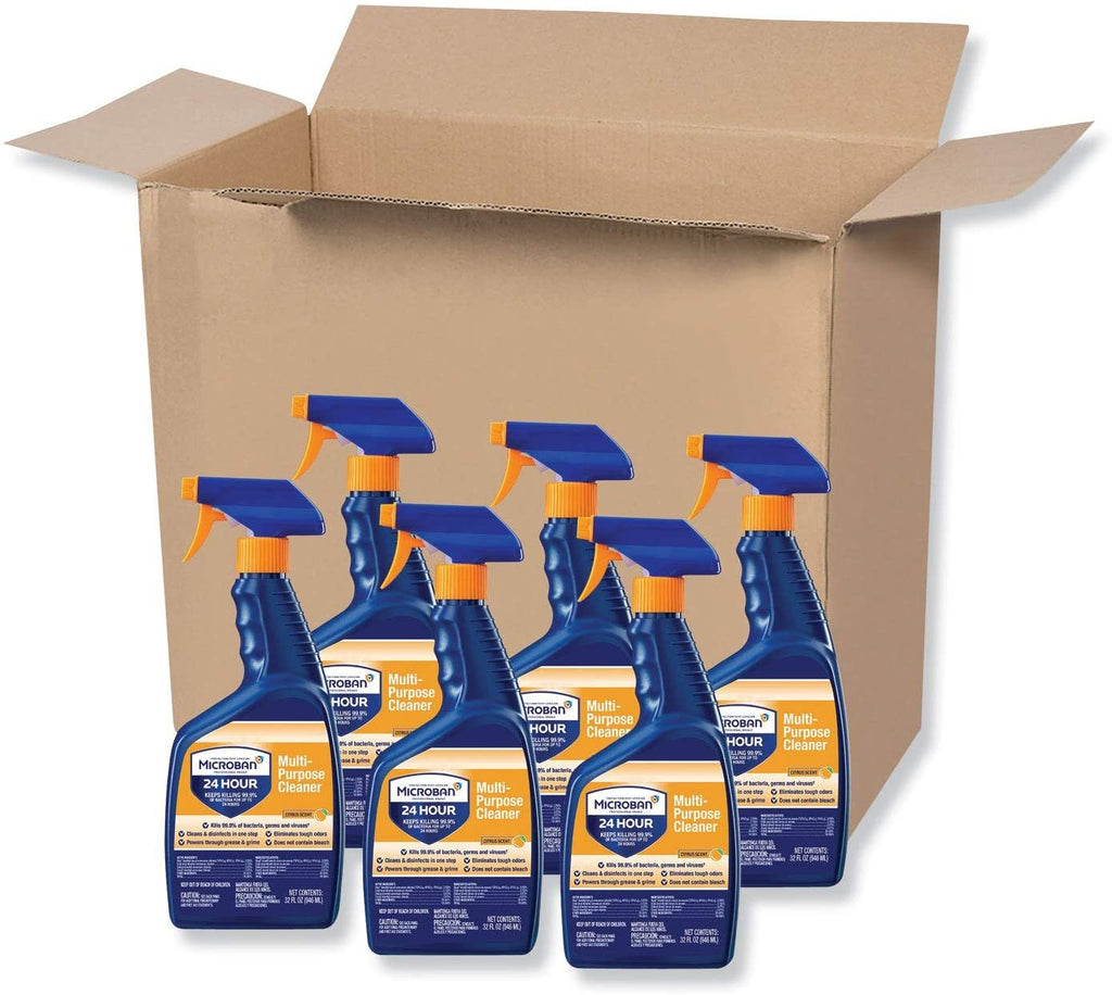 Microban Multi-Purpose Cleaner Citrus RTU Liquid 6/32 oz