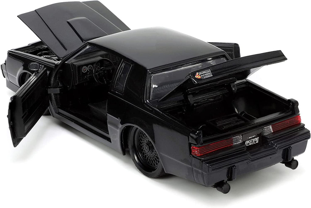 1987 Grand National Black Metallic Blackbird Bigtime Muscle Series 1/24 Diecast Model Car by Jada 34199