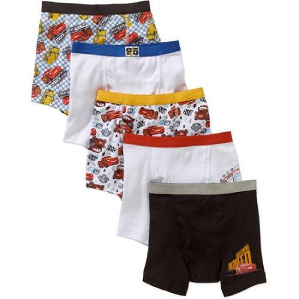 Disney Cars Toddler Boys' 5-Pack Boxer Briefs Underwear Lightning McQueen