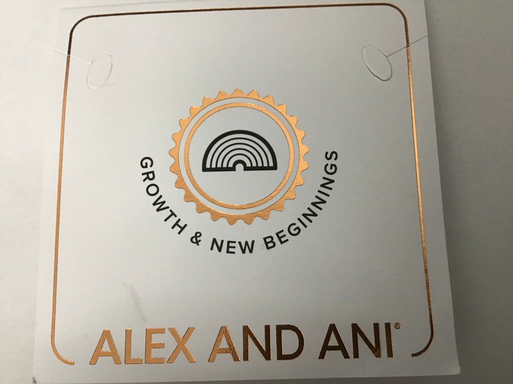 Alex and ANI Color Infusion Bangle Bracelet Silver/Rainbow One Size