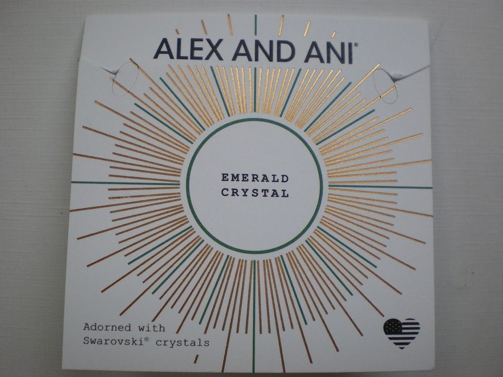 Alex and Ani Womens Swarovski Teardrop Color Code Bangle September/Rafaelian Gold/Sapphire