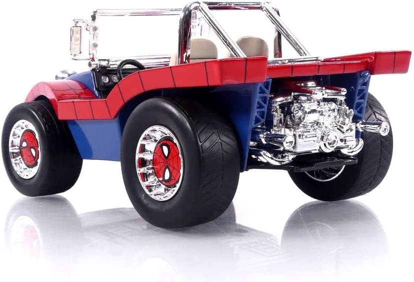 Marvel Spider-Man 1:24 Buggy Die-cast Car & 2.75" Figure, Toys for Kids and Adults