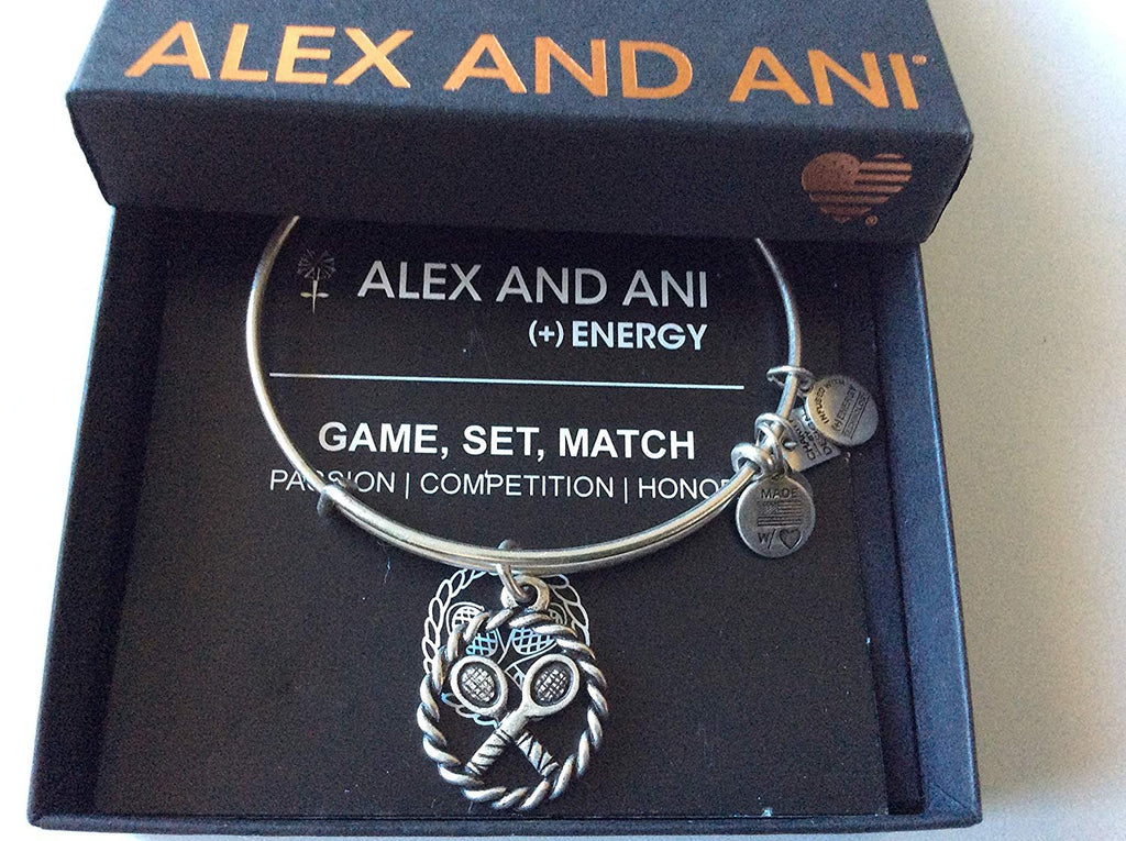 Alex and Ani "Charity by Design" Tennis Hall of Frame Rafaelian Silver Finish Bracelet CBD13THOFRS