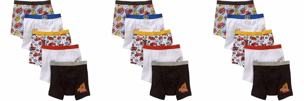 Disney Cars Toddler Boys' 5-Pack Boxer Briefs Underwear Lightning McQueen