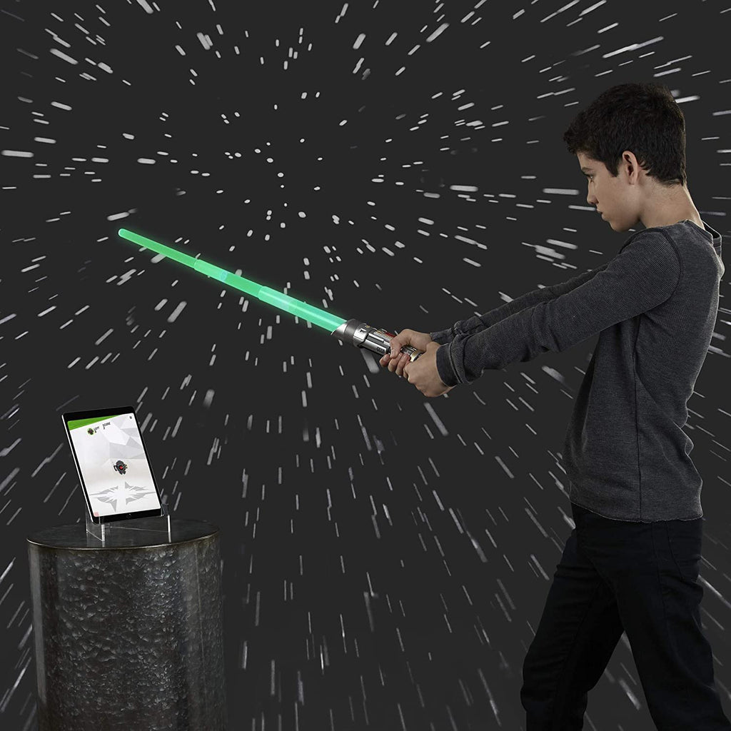 Star Wars Lightsaber Academy Interactive Battling System Lightsaber with Smart-Hilt, Motion Capture Technology, Free App for Gameplay, Brown