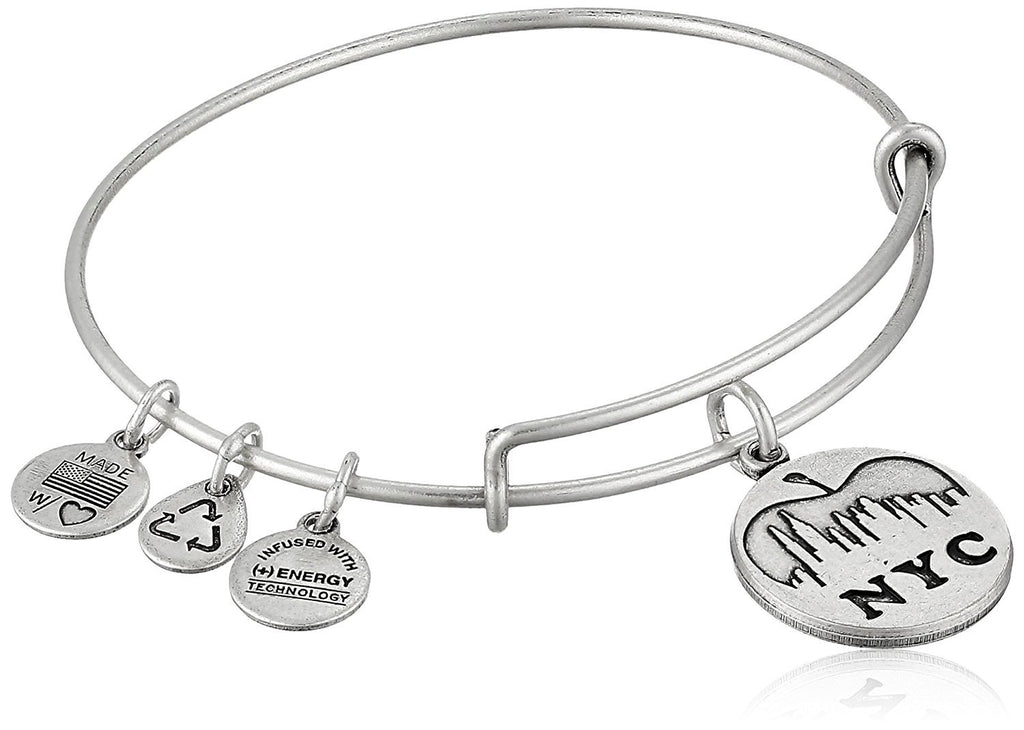 Alex and Ani Places We Love NYC Skyline Expandable Wire Bangle Bracelet, 7.25"