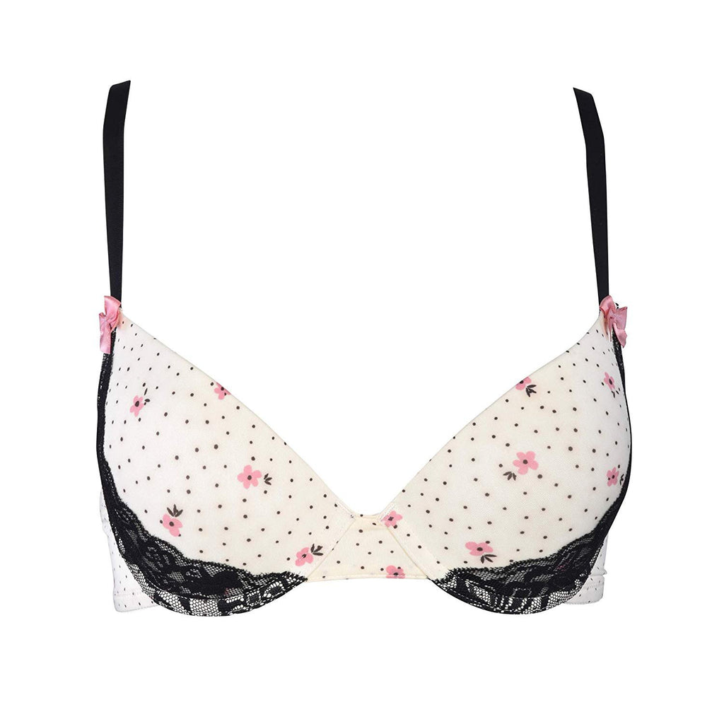 Donna Loren Women's Bra Full Coverage Lace Trim 2-Pack Underwire Molded