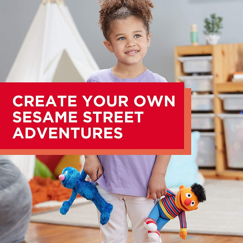 Sesame Street Mini Plush Ernie Doll: 10-inch Ernie Toy for Toddlers and Preschoolers, Toy for Kids 1 Year Olds and Up