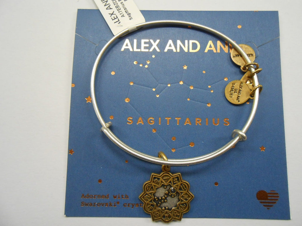 Alex and Ani Sagittarius Two Tone Bangle Bracelet NWTBC