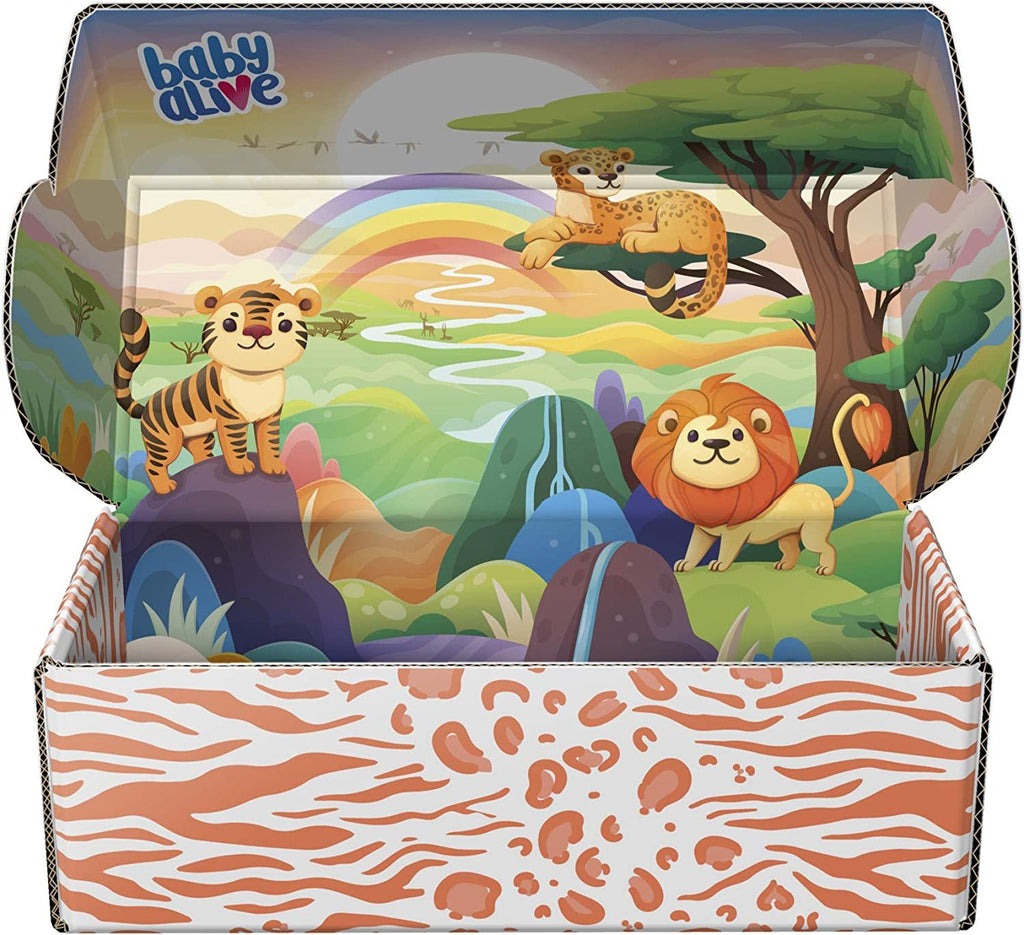 Baby Alive Rainbow Wildcats Doll, Tiger, Accessories, Drinks, Wets, Tiger Toy for Kids Ages 3 Years and Up, Brown Hair (Amazon Exclusive)