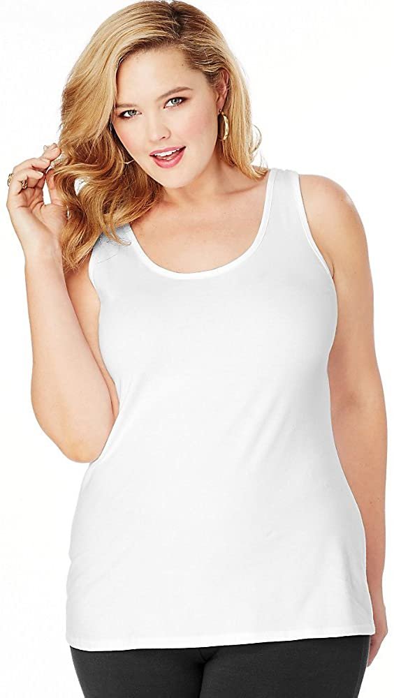 JUST MY SIZE Women's Plus Size Stretch Jersey Cami