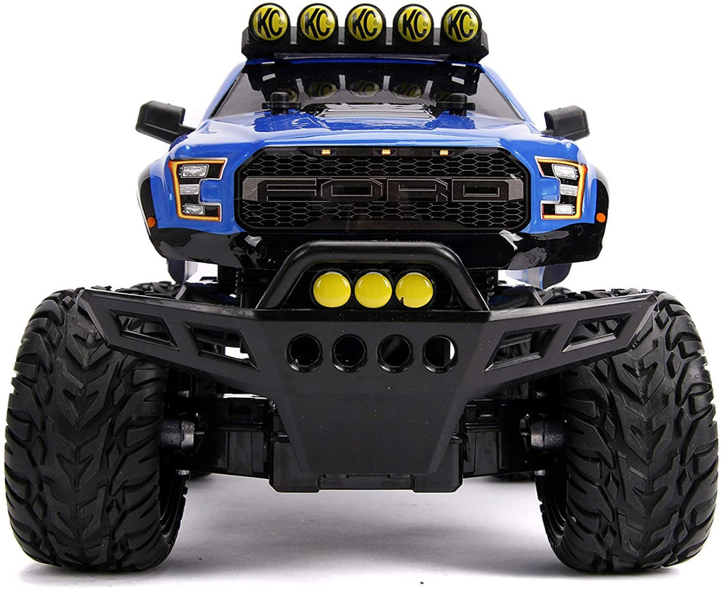 Jada Toys Just Trucks 2017 Ford F-150 Raptor Elite 4x4 RC, Blue, 31090