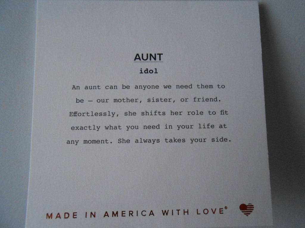 Alex and Ani Womens Because I Love You Aunt III Bangle