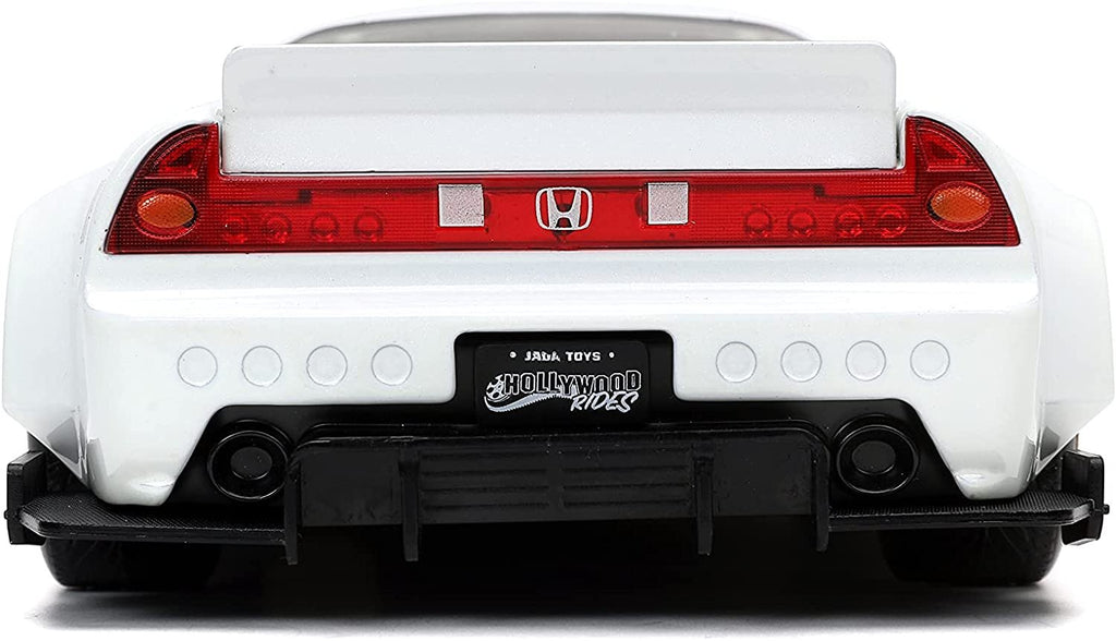 Jada Toys Power Rangers 1:24 2002 Honda NSX Type-R Japan Spec Die-cast Car with 2.75" White Ranger Figure, Toys for Kids and Adults