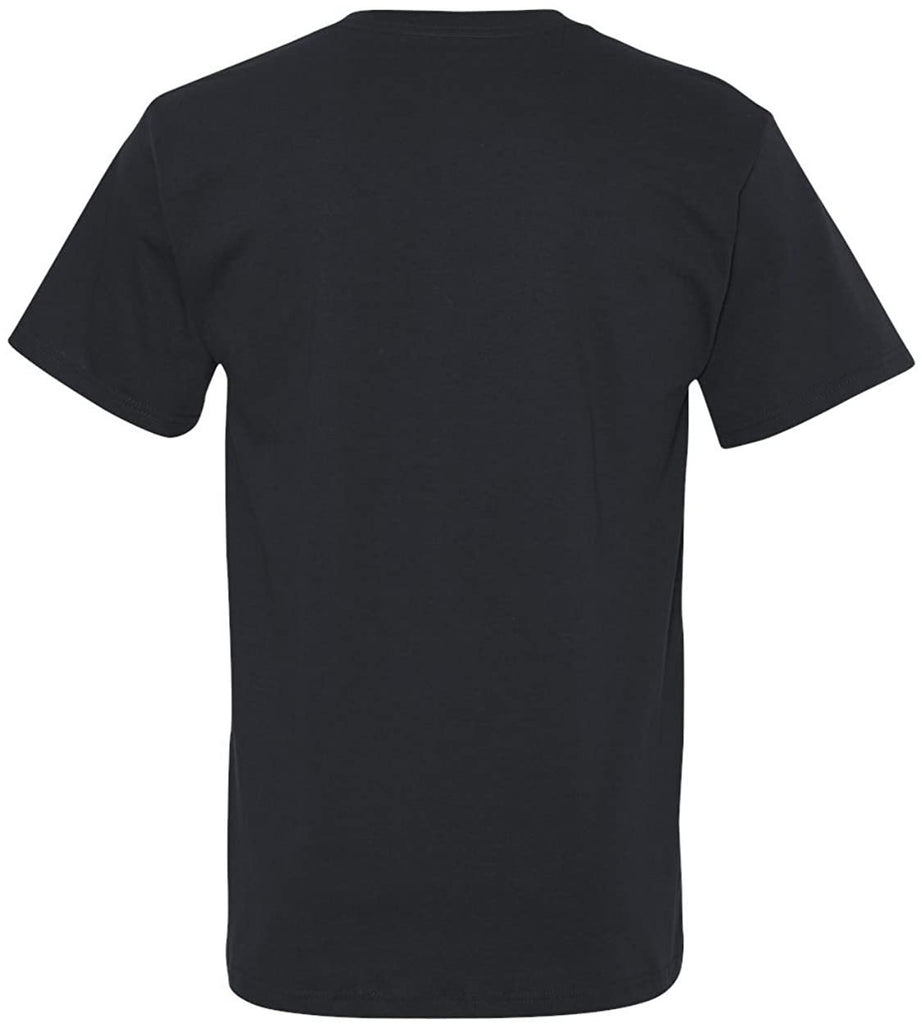 Fruit of the Loom Men's V-Neck T-Shirts 6-Pack All Black Sizes L, XL