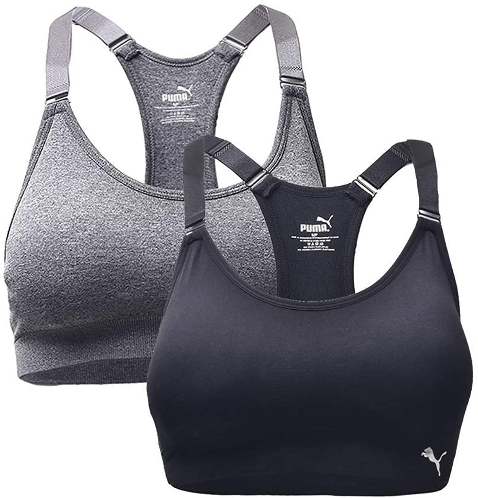 PUMA Womens Seamless Sports Bra with Removable Cups