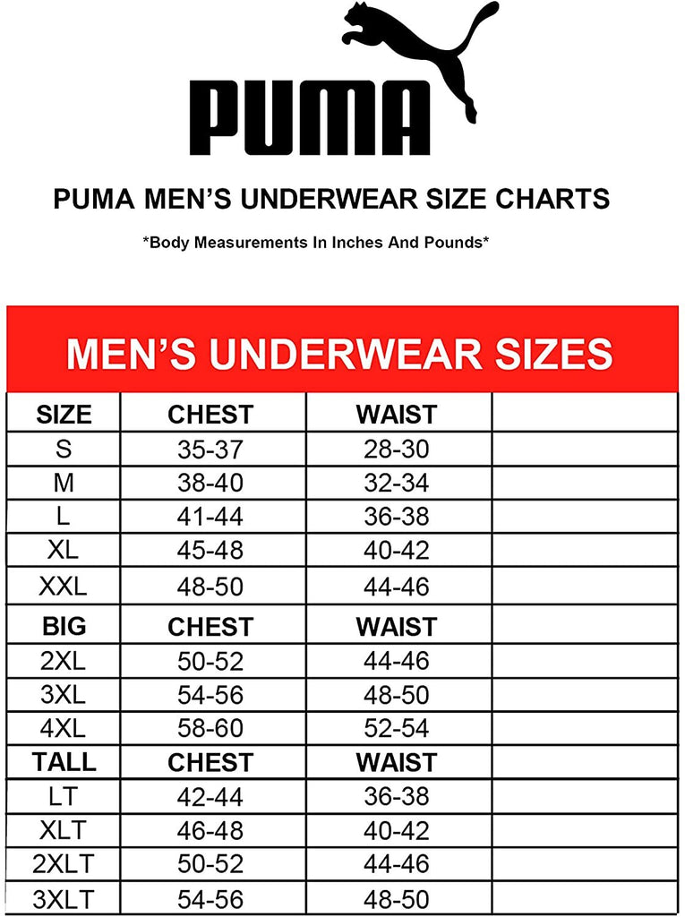 PUMA Men's 4 Pack Performance Boxer Briefs