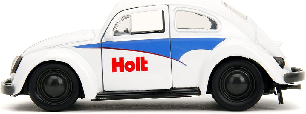 Punch Buggy 1:32 Scale 1959 Volkswagen Beetle Die-cast Car with Mini Gloves Accessory (White), Toys for Kids and Adults