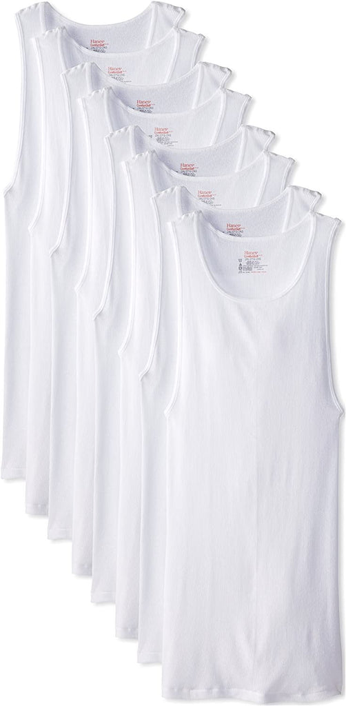 Hanes Mens Tagless ComfortSoft 8-Pack A-Shirts