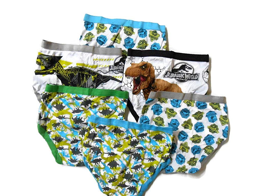 Jurassic World Park 6-Pack Boys Briefs