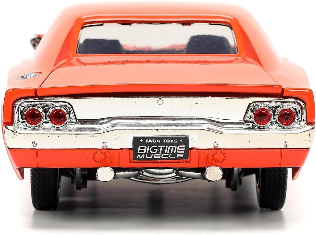 Big Time Muscle 1:24 1968 Dodge Charger Die-Cast Car (Orange)