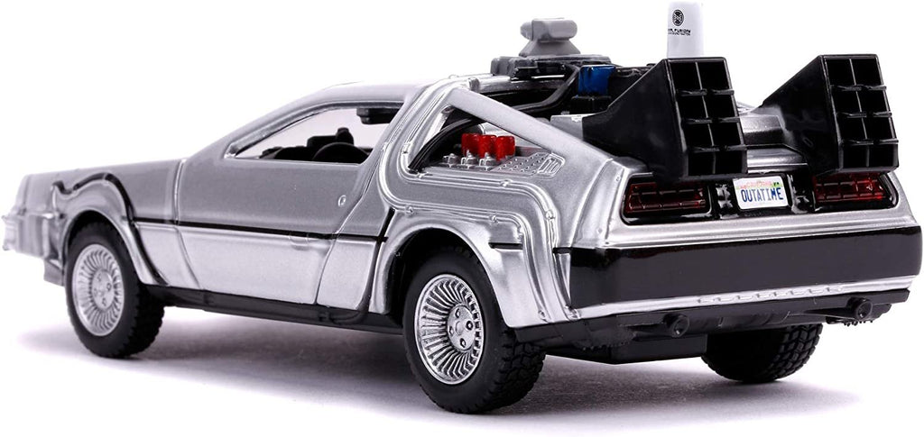 Jada Toys Back to The Future Part II 1:32 Time Machine Die-cast Car, Toys for Kids and Adults