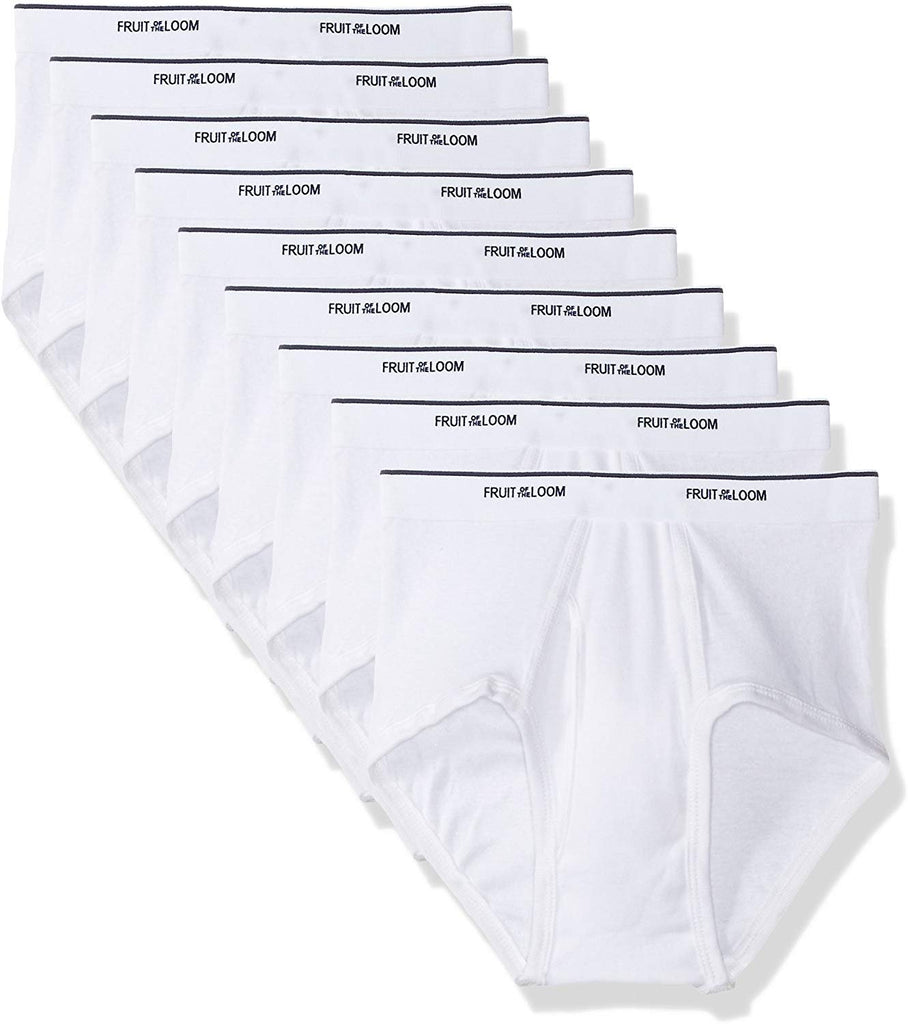 Fruit of the Loom Men's Basic White Brief Multipack