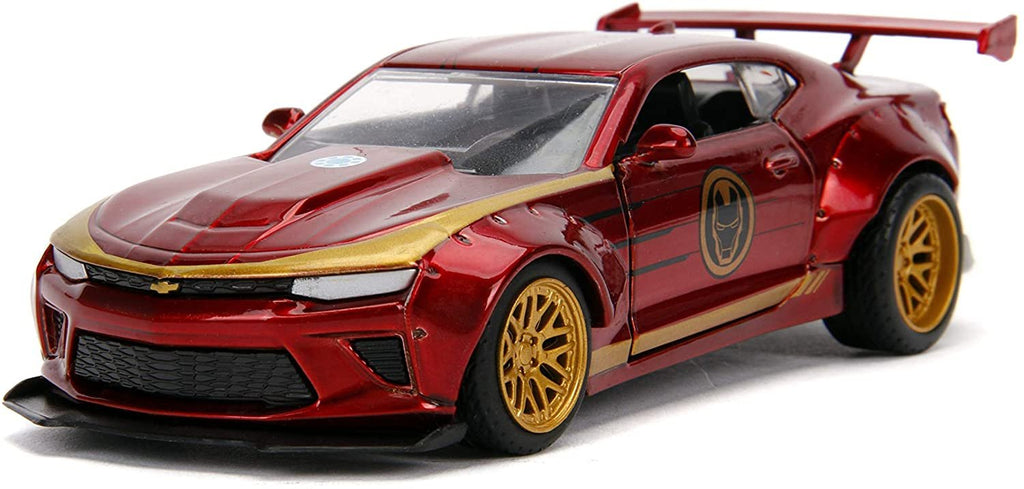 Jada Toys Metals Die-Cast Avengers 2016 Chevy Camaro, 1:32 Scale Die-Cast Vehicle Red, Red and Yellow
