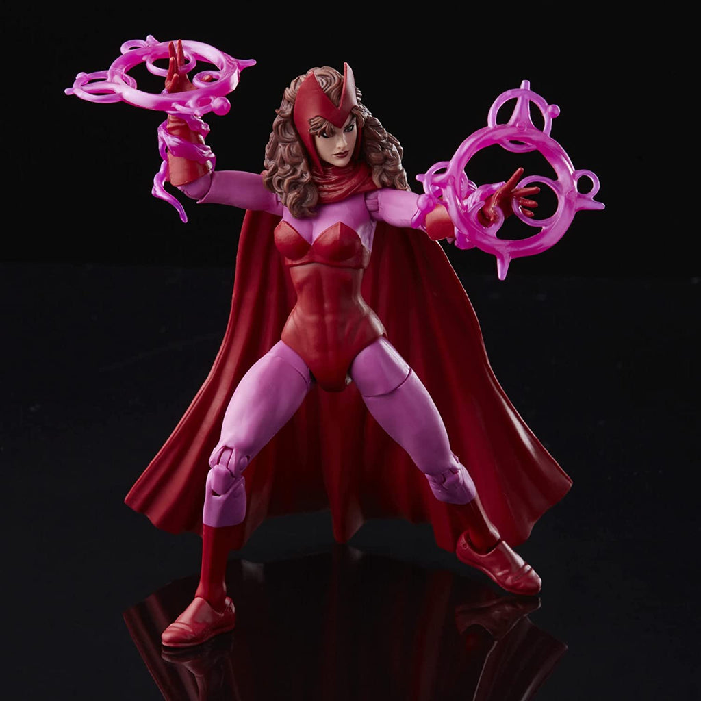 Marvel Legends Series Scarlet Witch 6-inch Retro Packaging Action Figure Toy, 4 Accessories