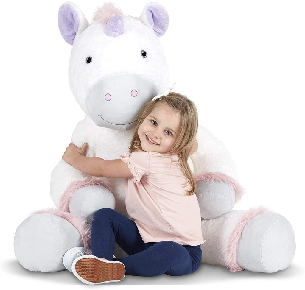 Melissa & Doug Gentle Jumbo Elephant Giant Stuffed Plush Animal (Sits Nearly 3 Feet Tall)