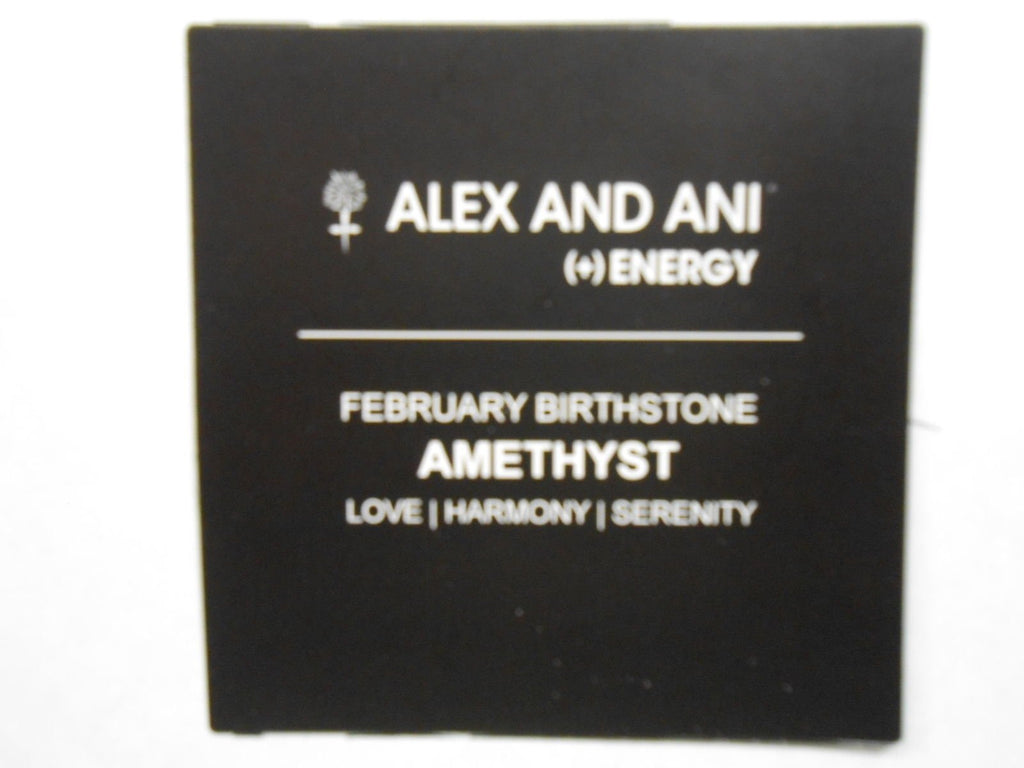 Alex and Ani Bangle Bar Imitation Birthstone Bangle Bracelet, 2.75"