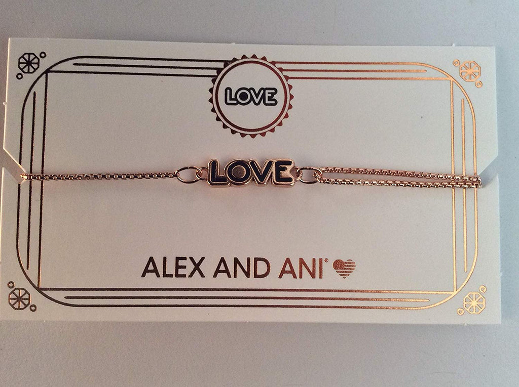 Alex and Ani Womens Love Pull Chain Bracelet