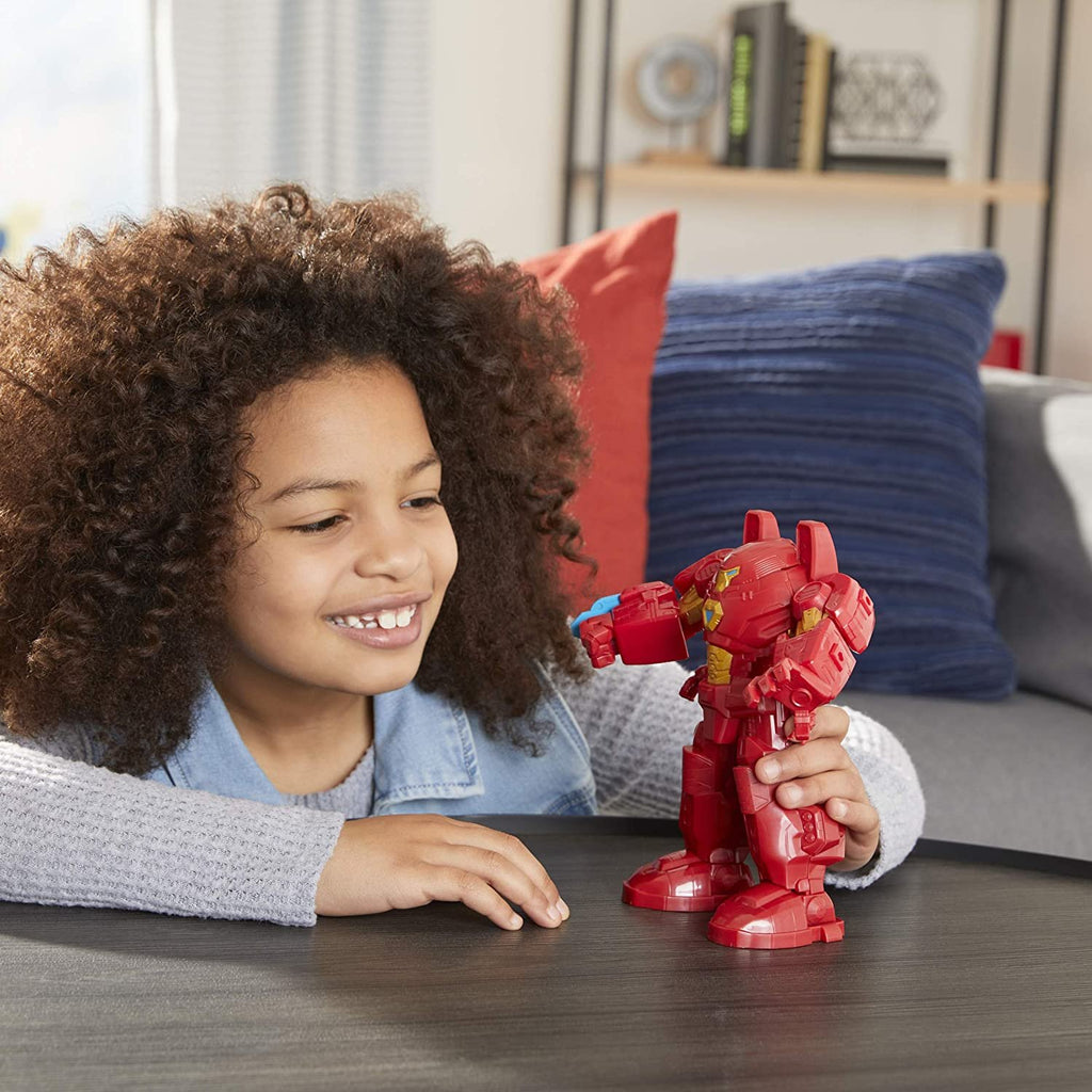Avengers Marvel Mech Strike 8-inch Super Hero Action Figure Toy Ultimate Mech Suit Iron Man, for Kids Ages 4 and Up , Black