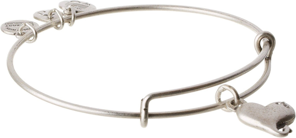 Alex and Ani Womens Cupid's Heart Charm Bangle