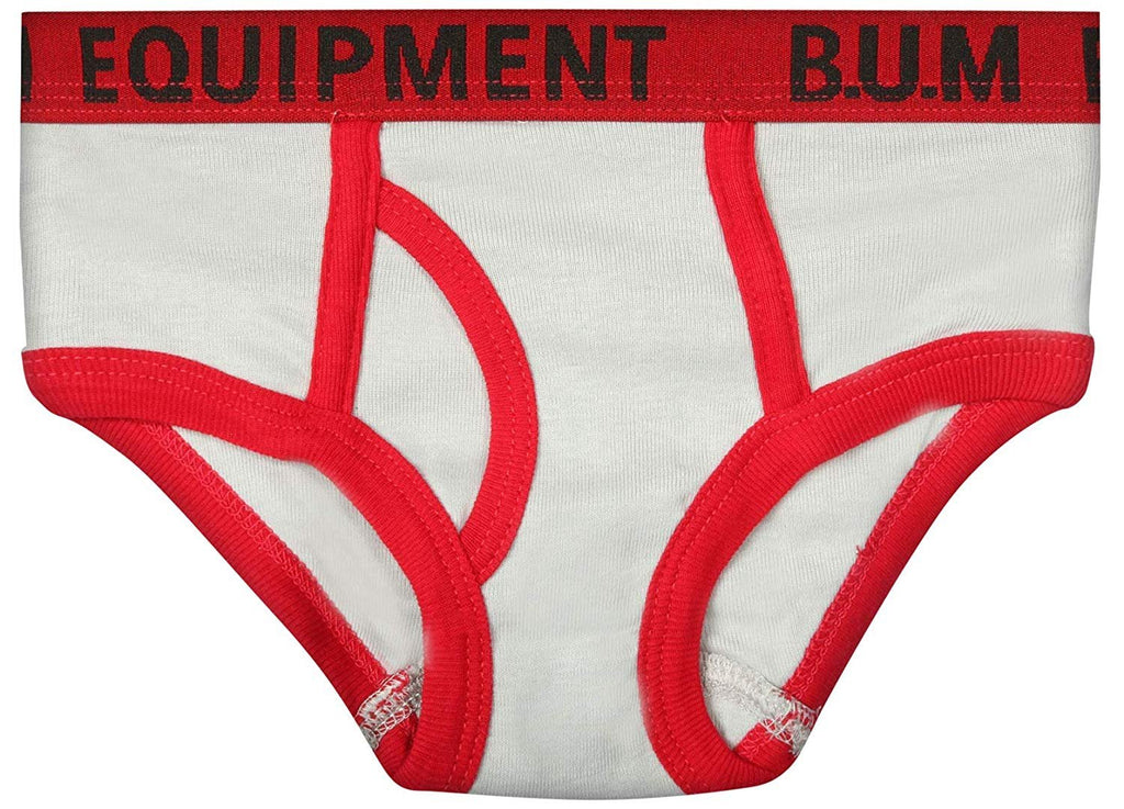 B.U.M. Equipment Toddler and Little Boys' 6 Pack Underwear Briefs, Solids and Prints