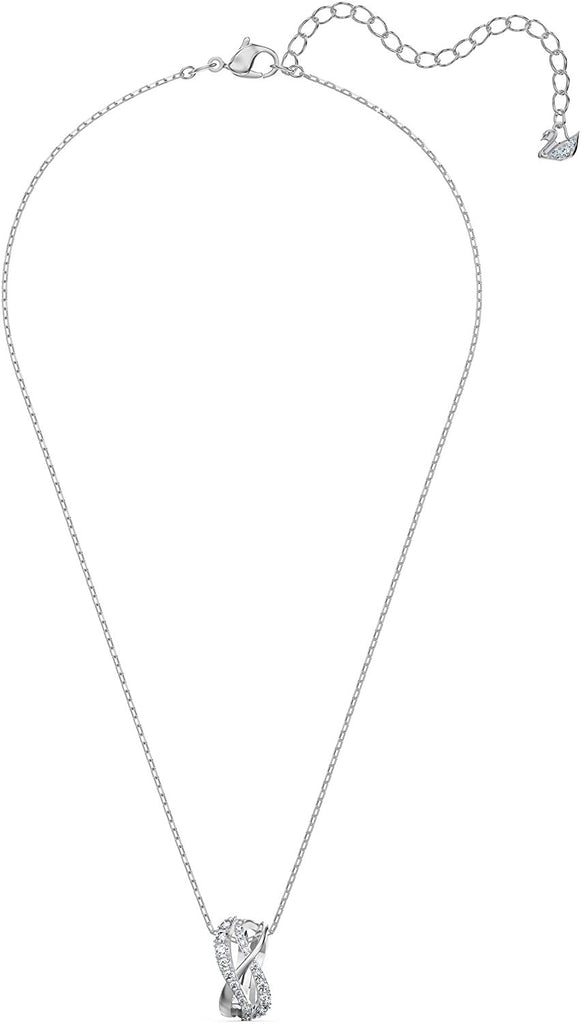 SWAROVSKI Twist Set, White, Rhodium Plated (5579790), One Size