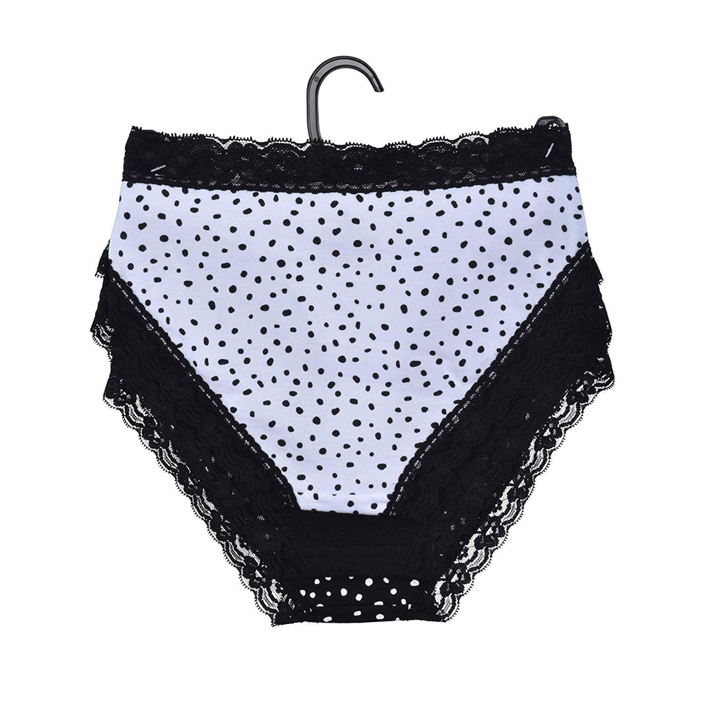 Donna L'oren Women's Bikini Panties Floral Lace Trim 3-Pack Sizes S-XL