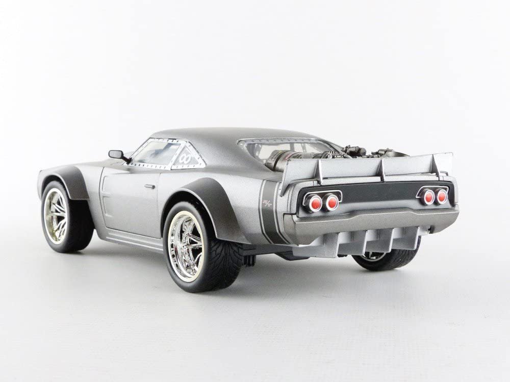 Jada Toys Fast & Furious 1:24 Dom's Ice Charger Die-cast Car, Toys for Kids and Adults, Silver (98291)