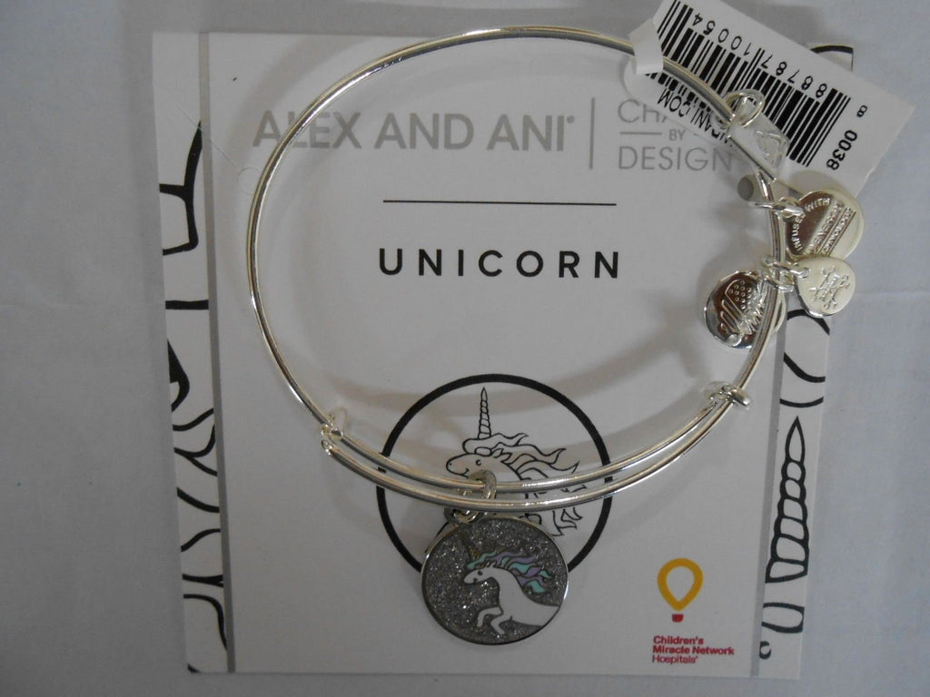 Alex and Ani Womens Charity by Design Unicorn Charm Bangle