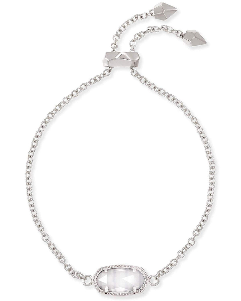 Kendra Scott Elaina Oval Chain Bracelet in Slate & Rhodium Plated