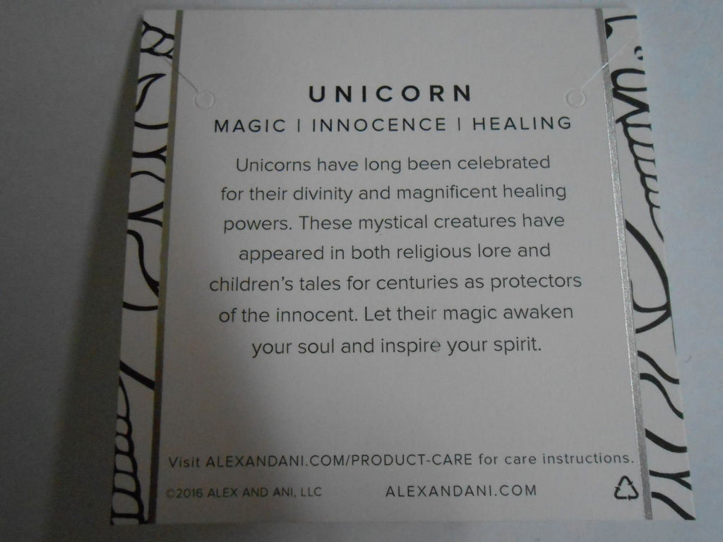 Alex and Ani Womens Charity by Design Unicorn Charm Bangle